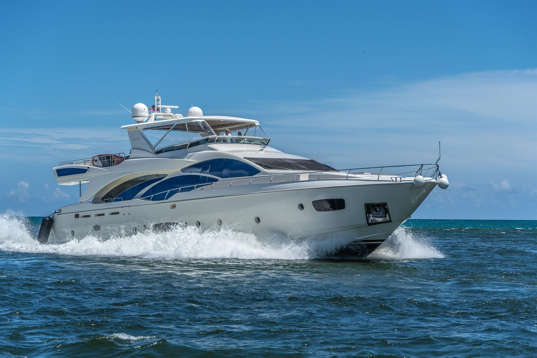 Yacht exterior and onboard context